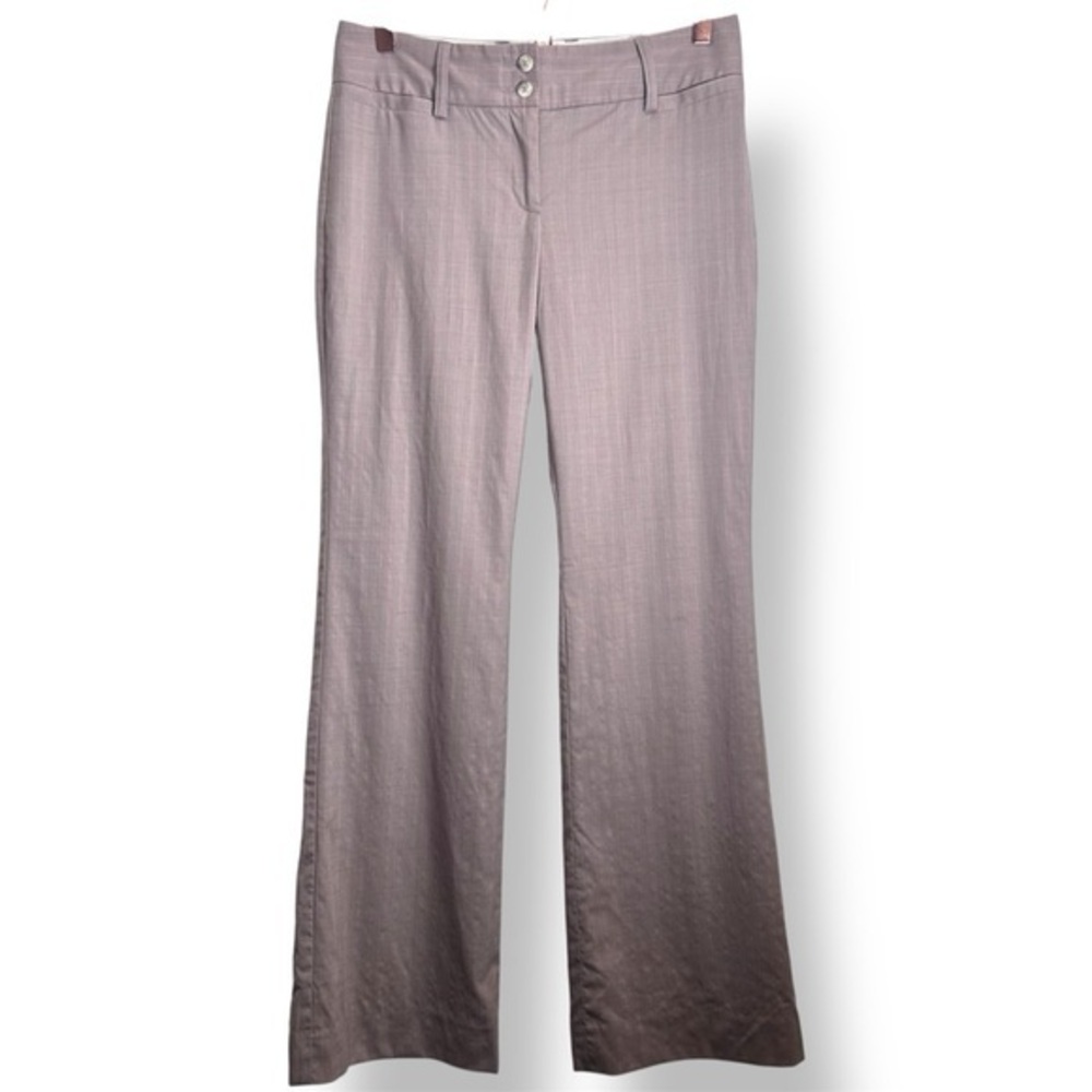 The Limited Y2K Dusty Pink Pinstripe Wool Trousers Size 6 (Fits 31x32.5)